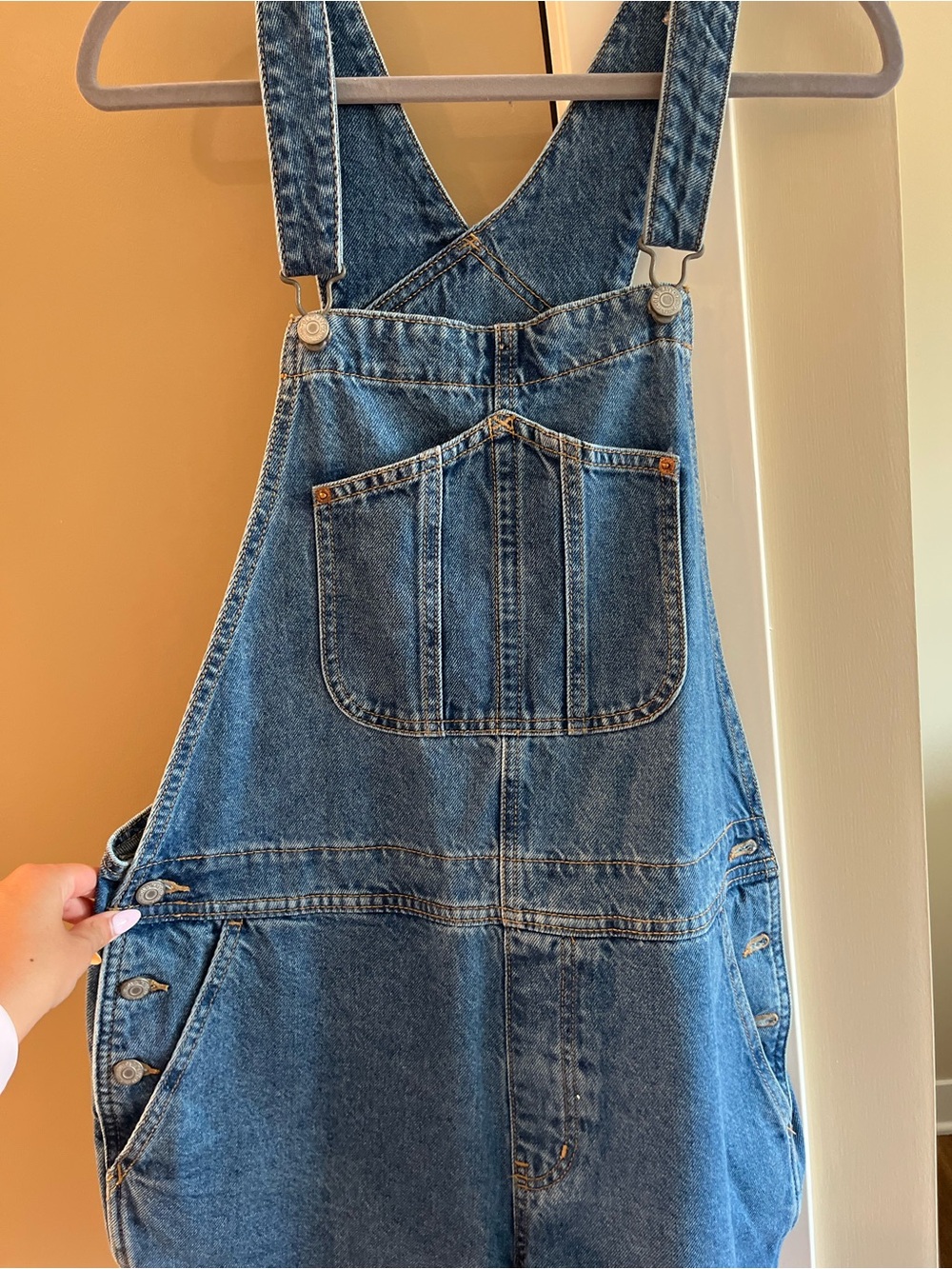 Classic Blue Denim Short Overalls